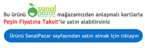 Ürünü sanalpazar mağazamızdan taksitle satın alabilirsiniz