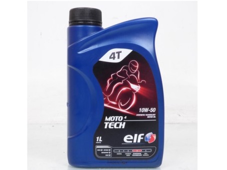 ELF Moto TECH  Tam  Sentetik  motosiklet yağı  10W-50